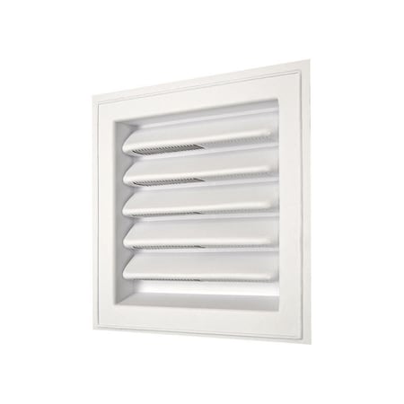 Caracteristicas Atractivas 12 x 12 in. Plastic Wall Louver, White CA2739454
